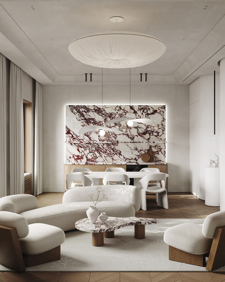 装饰装修设计效果图-你见过哪些让人惊艳的简约风室内装修设计案例？