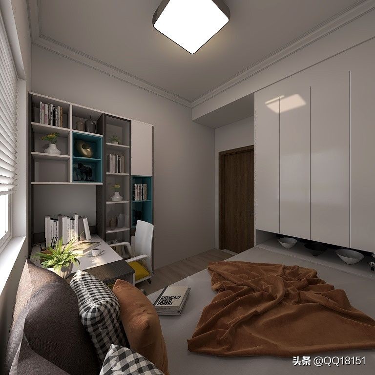 家装设计图效果图卧室怎么画-两个卧室中间是卫生间装修效果? 家装设计图效果图卧室怎么画-两个卧室中间是卫生间装修效果?