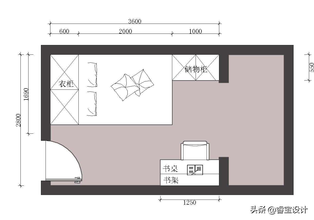 家装设计图效果图卧室怎么画-两个卧室中间是卫生间装修效果? 家装设计图效果图卧室怎么画-两个卧室中间是卫生间装修效果?