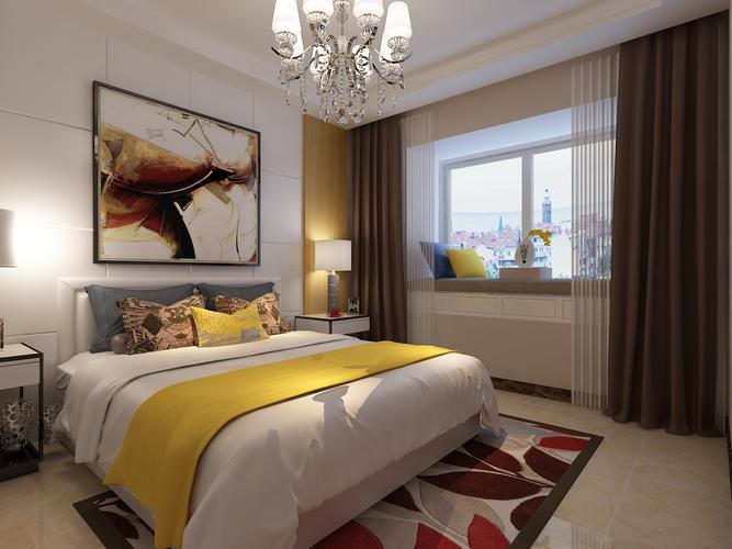 家装设计图效果图卧室-卧室宽3米长3.5米装修效果？