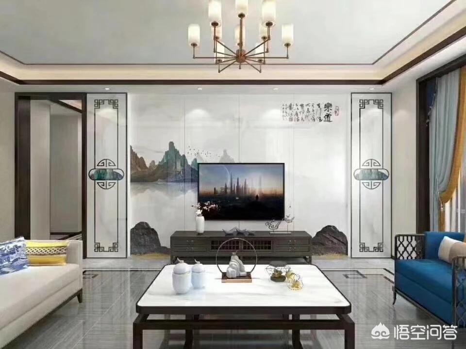 大宅装修效果图-农村的两层小别墅怎么装修好?客厅全屋贴瓷砖,电视背景墙该怎么设计? 大宅装修效果图-农村的两层小别墅怎么装修好?客厅全屋贴瓷砖,电视背景墙该怎么设计?
