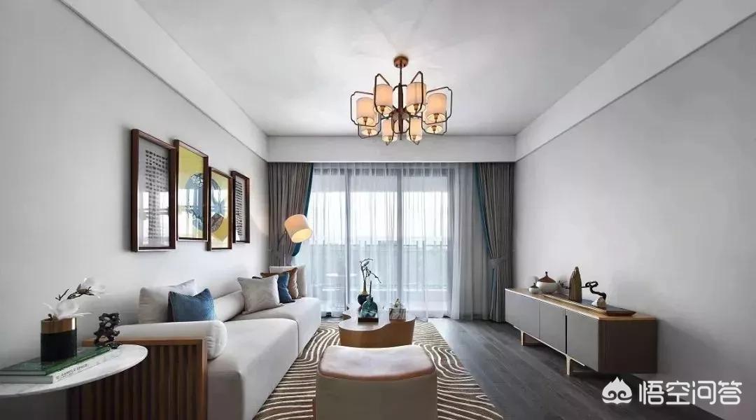 家庭装修吊顶效果图-装修客厅不吊顶，走一圈宽石膏线好看吗？还有哪些好的建议？