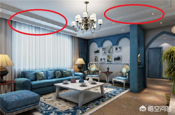 家庭装修吊顶效果图-装修客厅不吊顶，走一圈宽石膏线好看吗？还有哪些好的建议？