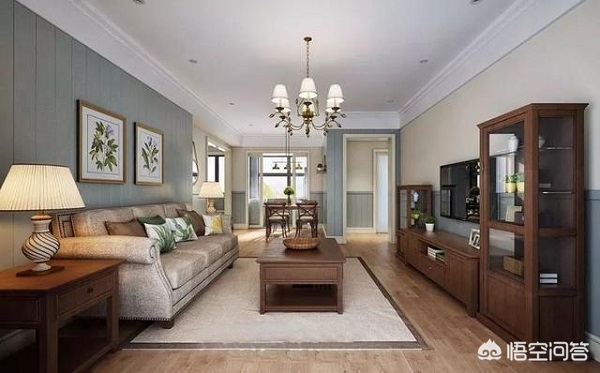 家庭装修吊顶效果图-装修客厅不吊顶，走一圈宽石膏线好看吗？还有哪些好的建议？